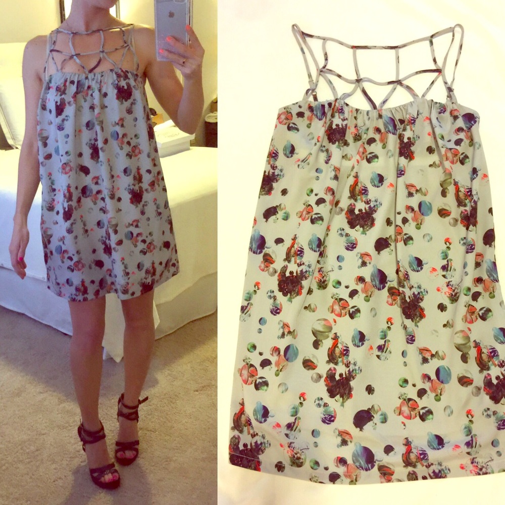 NWT WHITNEY EVE MARBLE PRINT DRESS -XS